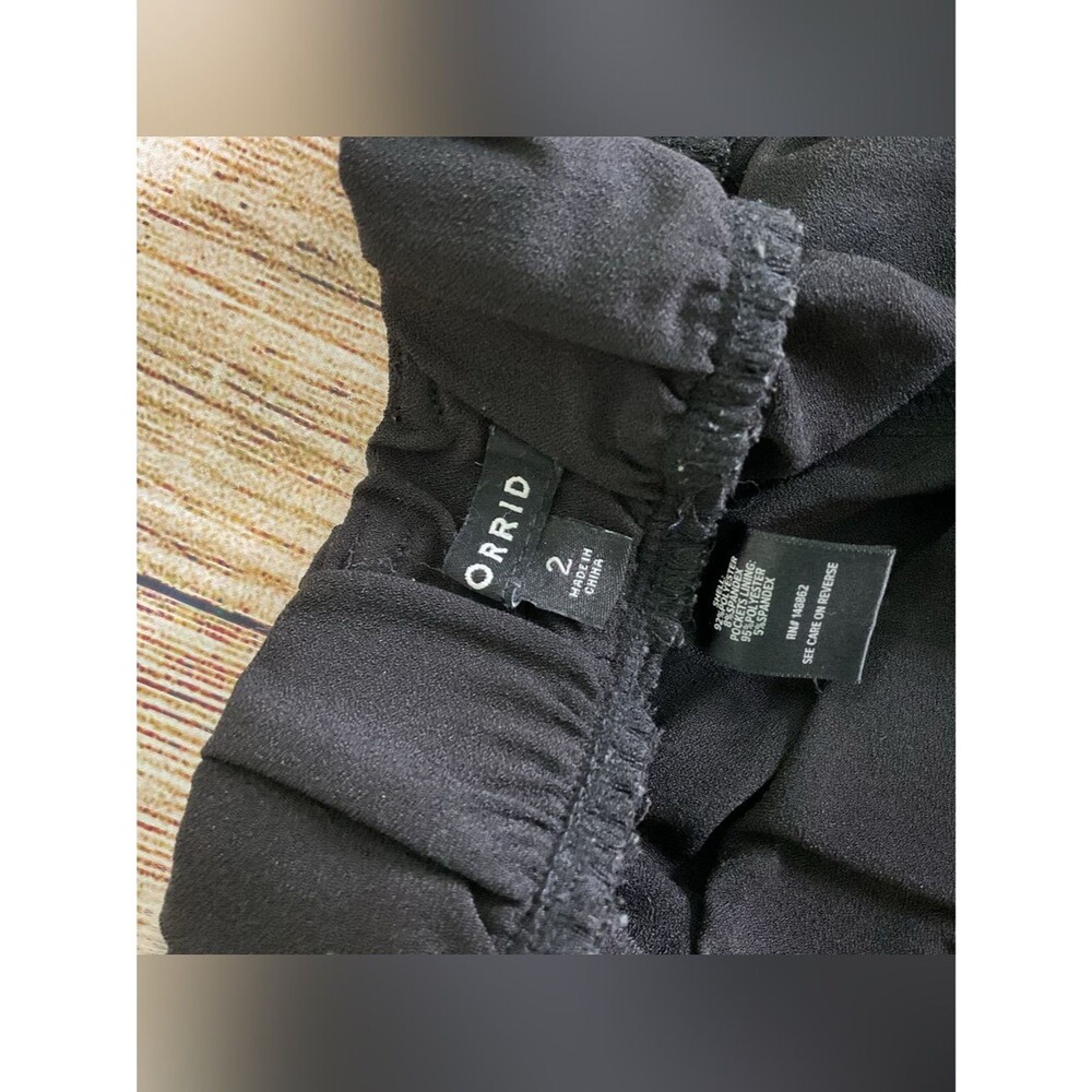 Torrid Black Elastic Pull-On Pants Size 2X - Picture 8 of 16